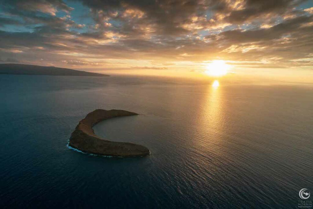 Molokini Crater at sunset