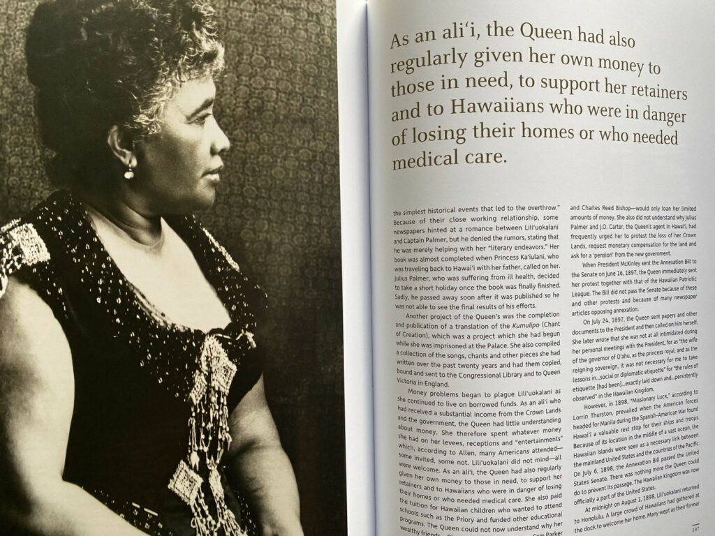 Queen Liliuokalani in a formal gown. Photo from Hawai‘i State Archives