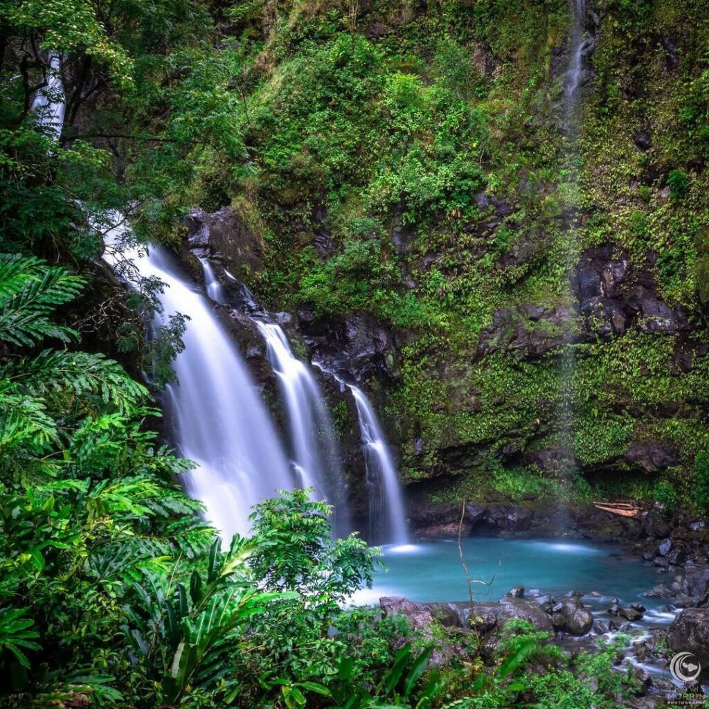 Upper Waikani Falls on the road to Hāna