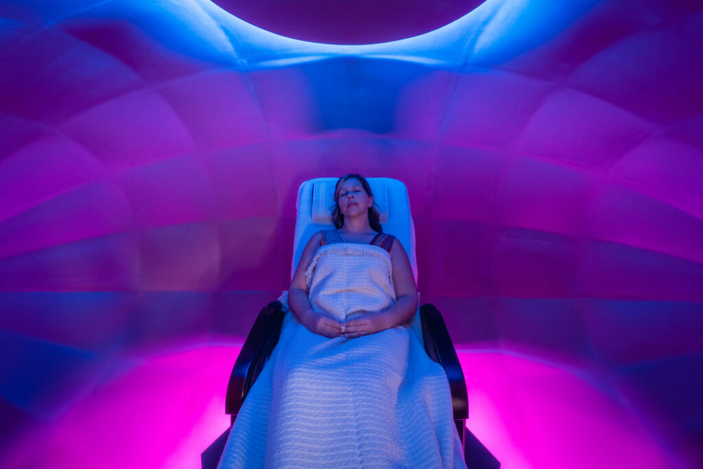 Inside the Harmonic Egg at Mind and Body Harmonics on Maui