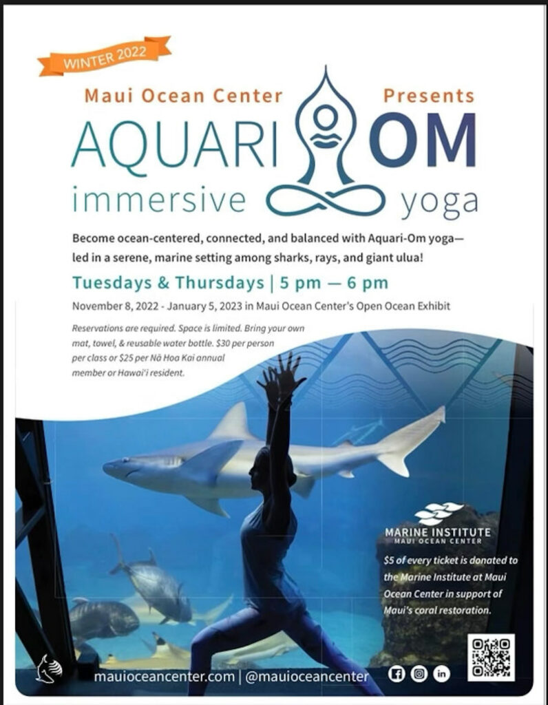 Aquari-OM Immersive Yoga flyer