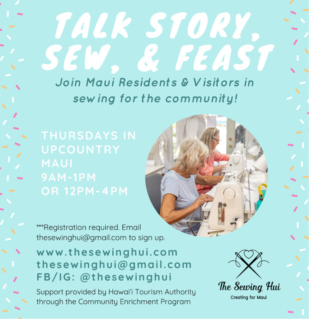 Talk Story, Sew & Feast at The Sewing Hui