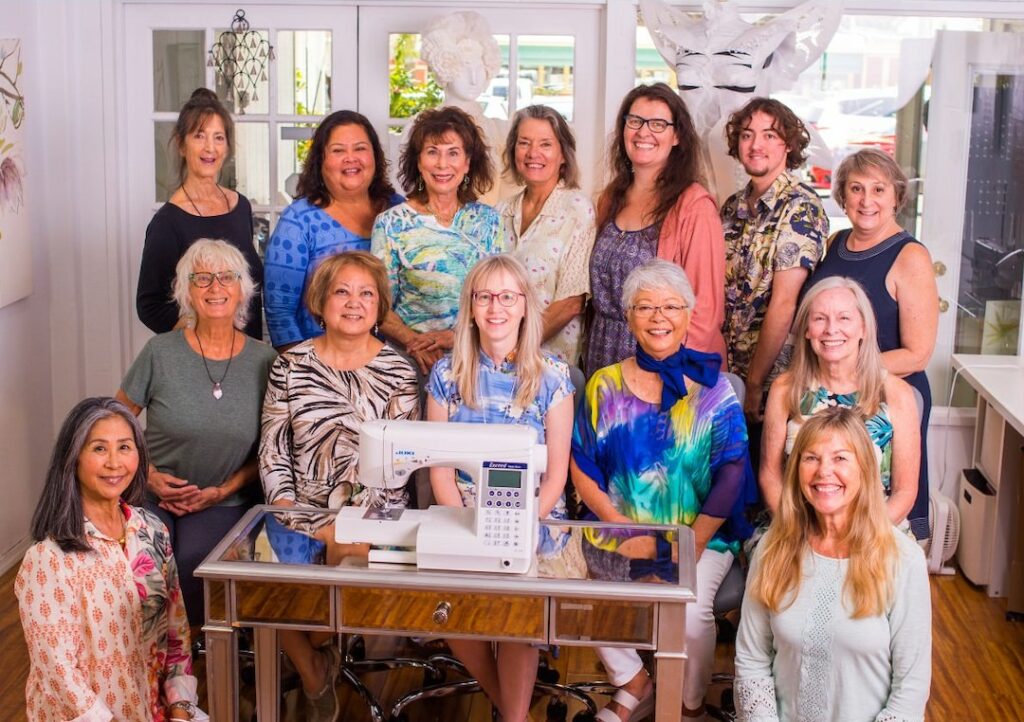 Volunteers at The Sewing Hui of Maui