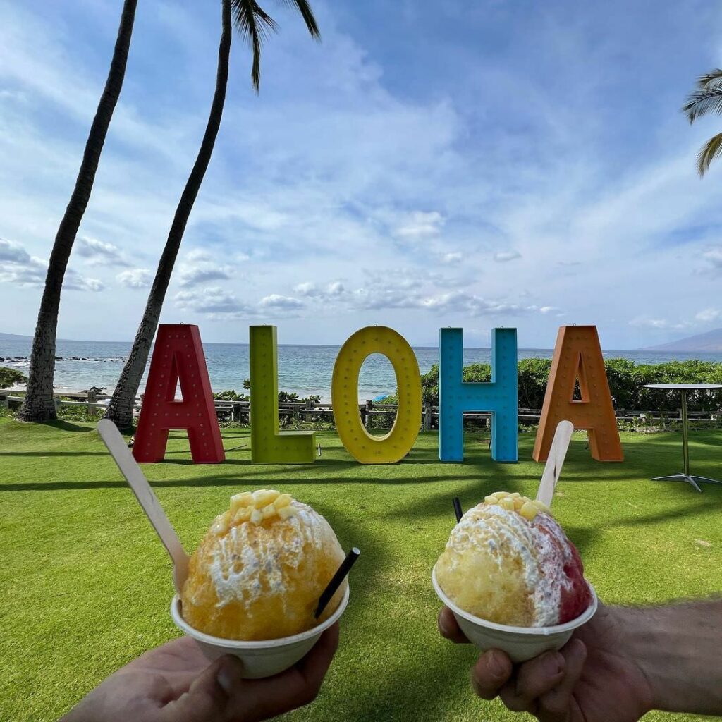 Aloha at Andaz Maui Resort with Waikomo Shave Ice