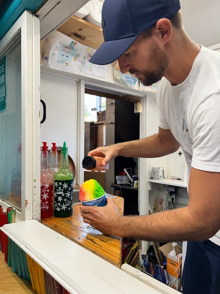 Peace Love Shave Ice co-owner Kyle