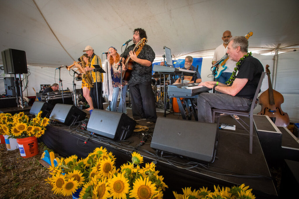 Performers at Maui Sunflower Farm Music Fest in 2022