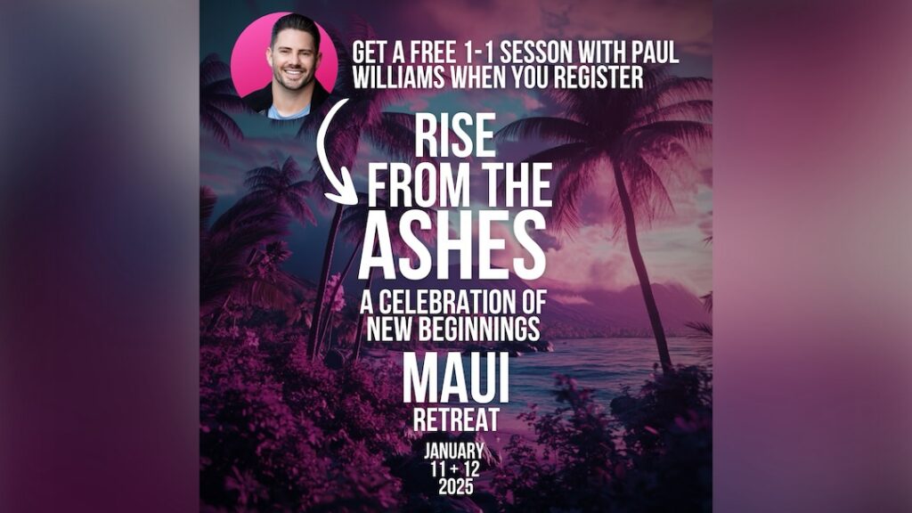 Paul Williams Maui retreat flyer